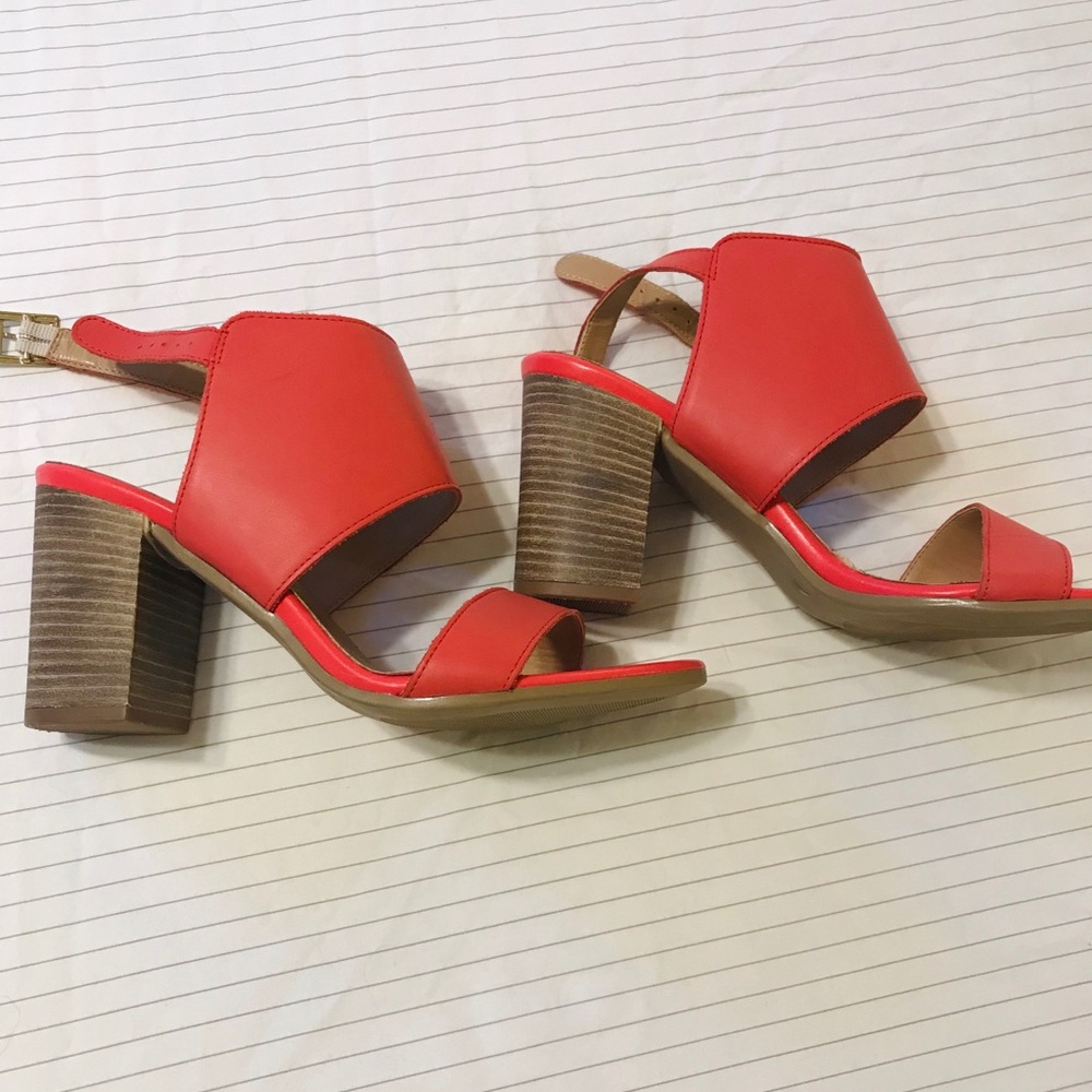 Coral shootie bootie sandals